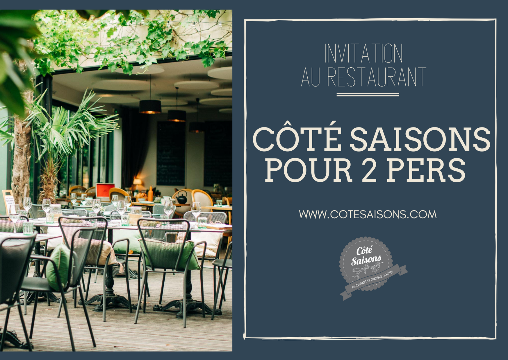 côté saisons meilleur restaurant invitation